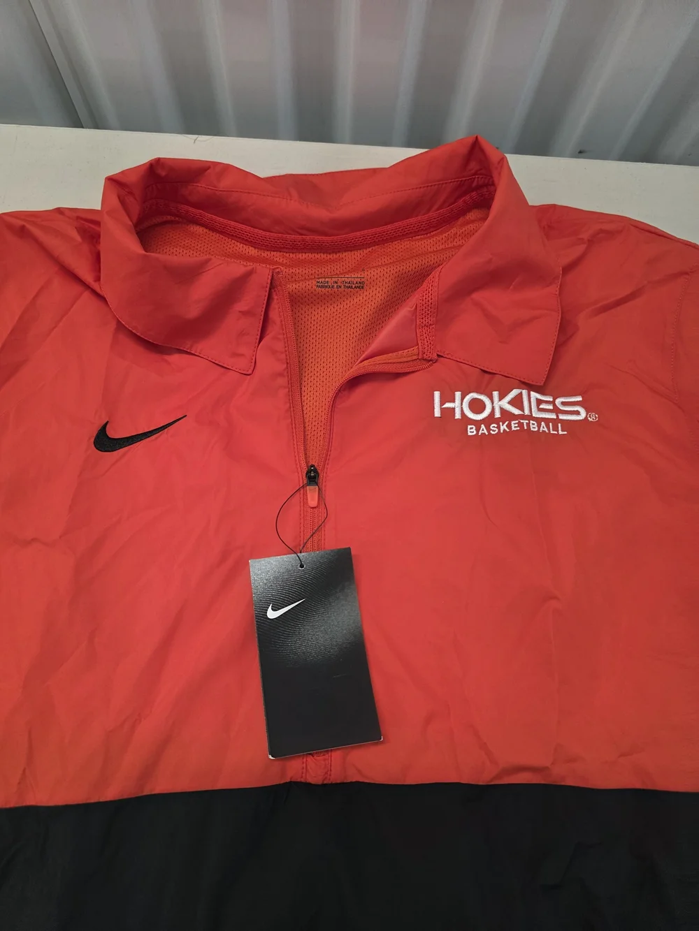 Nike Hokies Basketball Windbreaker Jacket Men's Size Large NWT